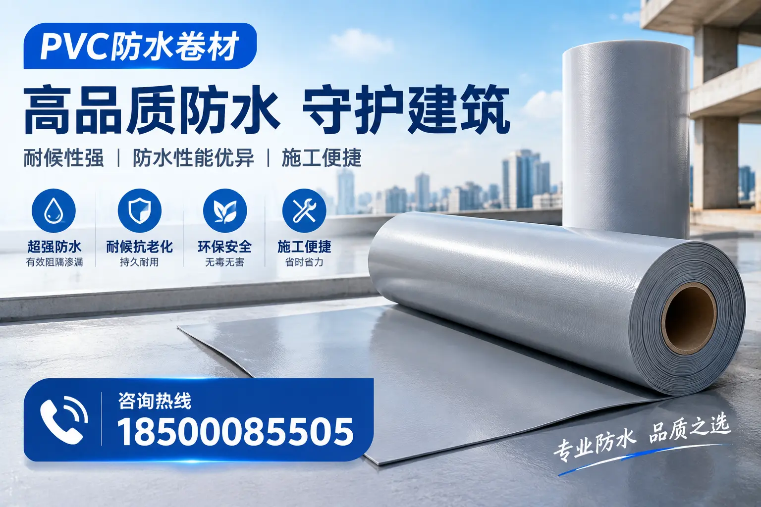 PVC防水卷材的防水效果评测，适合泰安的科学依据